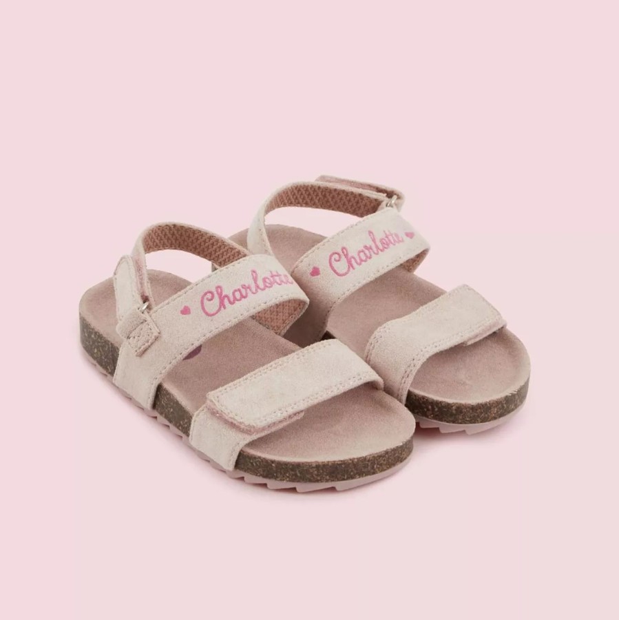 Kids (2-7Yrs) My 1st Years Kids Sandals | Personalised Pink Toddler Sandals