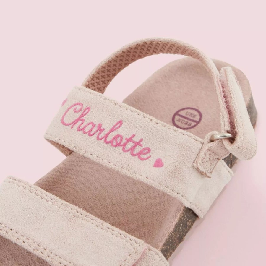 Kids (2-7Yrs) My 1st Years Kids Sandals | Personalised Pink Toddler Sandals