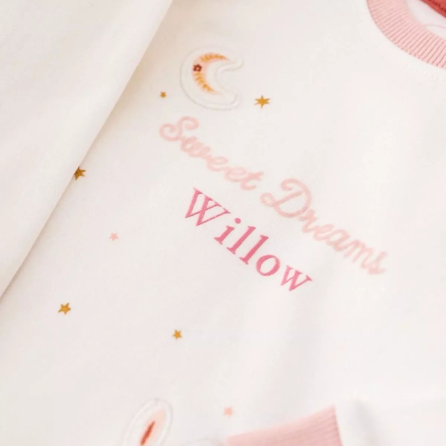 Baby (0-24 Mos) My 1st Years Baby Sleepsuits & Pyjamas | Personalised Pink Sweet Dreams Jersey Pyjamas