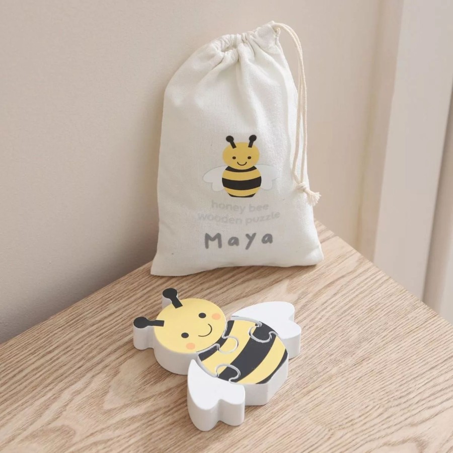 Toys & Books My 1st Years Puzzles | Personalised Bee Wooden Puzzle