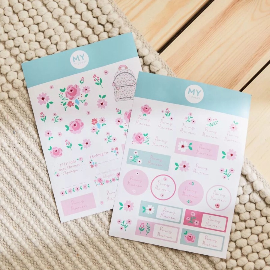 Gifts My 1st Years Keepsakes | Personalised Ditsy Floral Sticker Pack