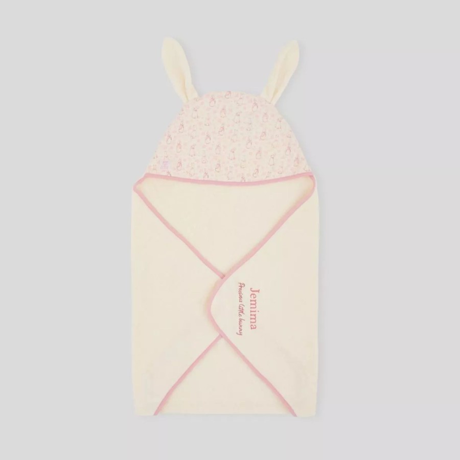 Baby (0-24 Mos) My 1st Years Baby Towels | Personalised Cream Flopsy Bunny Hooded Towel