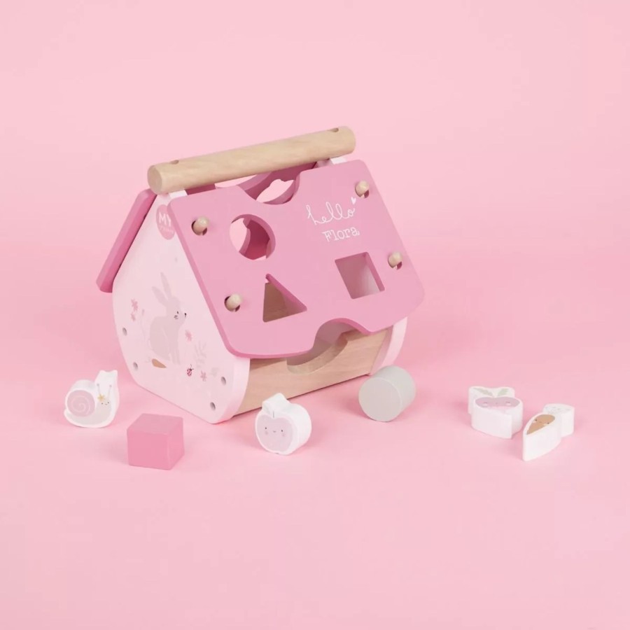 Toys & Books My 1st Years Stackers & Sorters | Personalised Pink Woodland Animal Shape Sorter