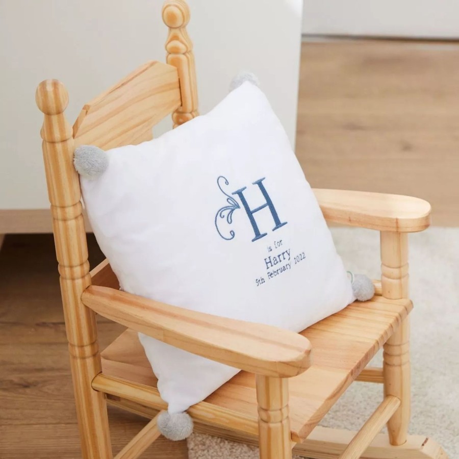 Furniture My 1st Years Room Accessories | Personalised Initial And Birthdate Cushion