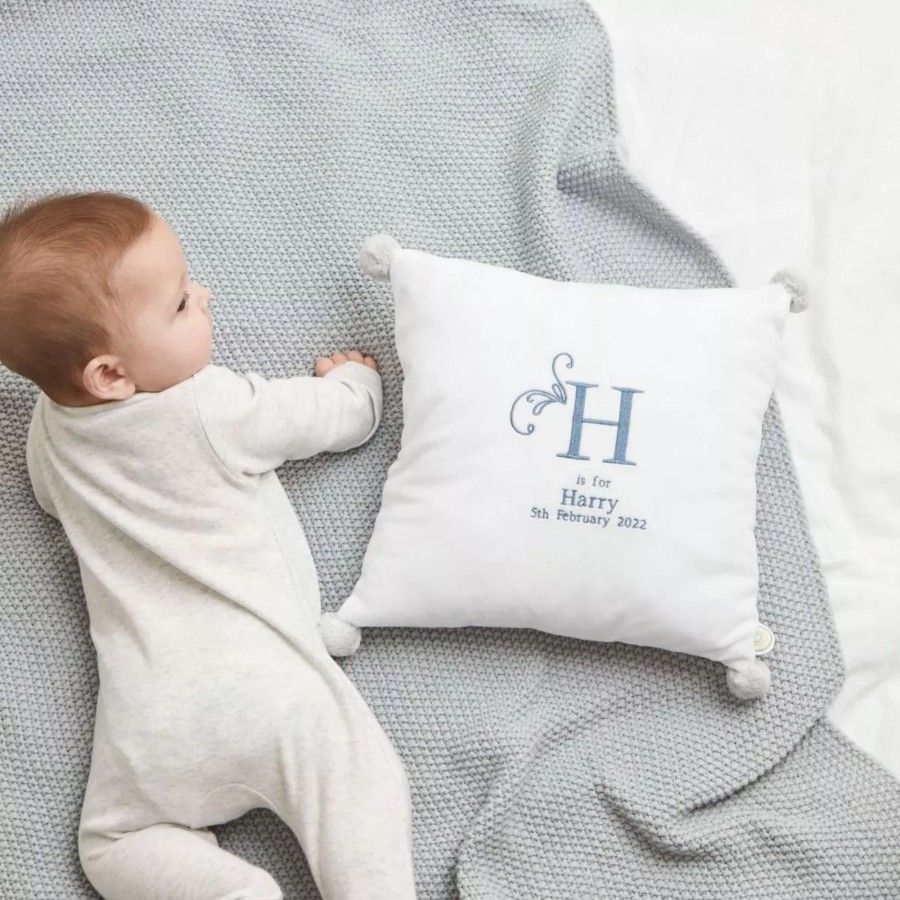 Furniture My 1st Years Room Accessories | Personalised Initial And Birthdate Cushion