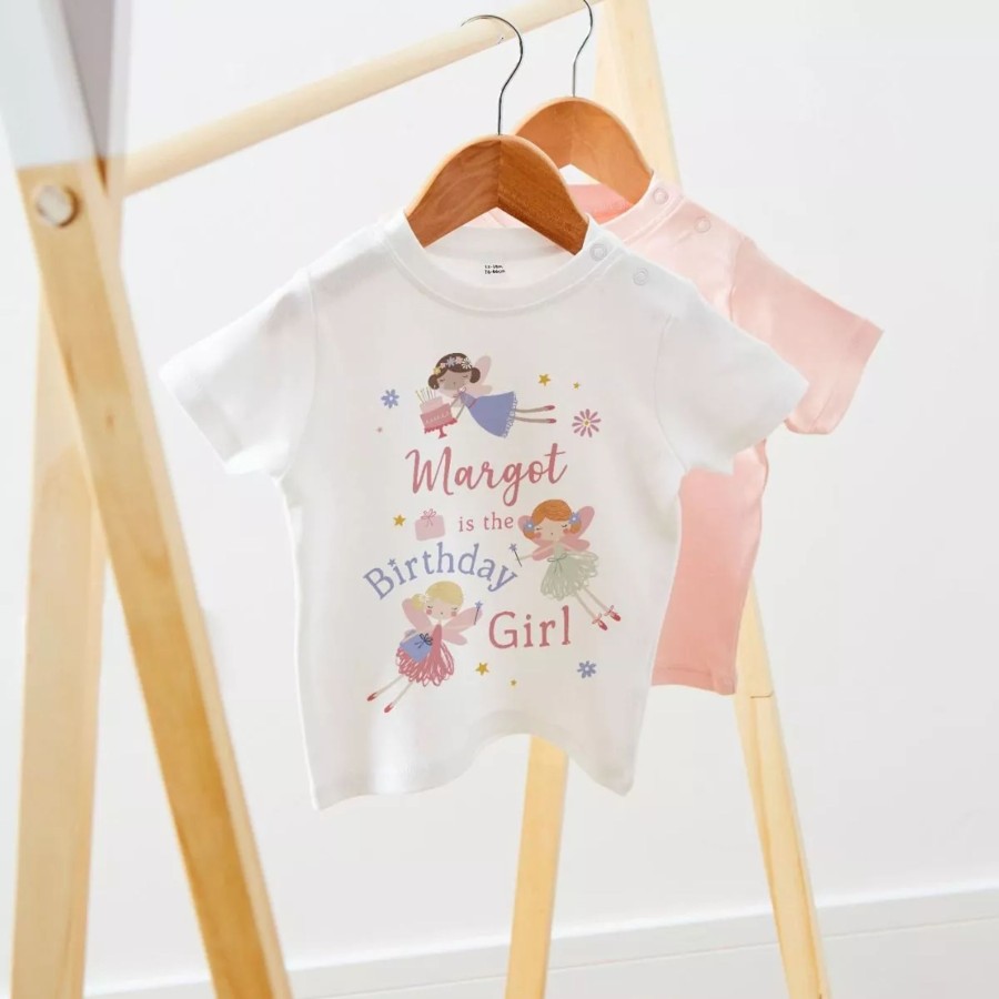 Kids (2-7Yrs) My 1st Years Kids Outfits | Personalised Fairy Birthday T-Shirt