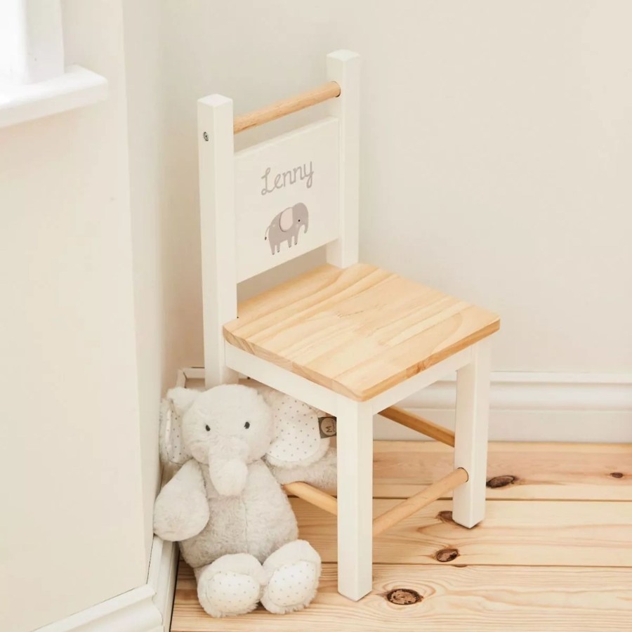 Furniture My 1st Years Tables & Chairs | Personalised Welcome To The World Elephant Wooden Chair