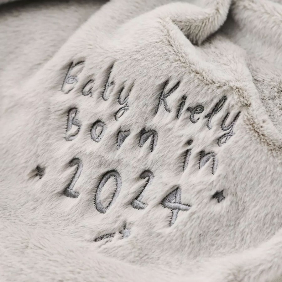 Toys & Books My 1st Years Comforters | Personalised Born In 2024 Grey Bunny Comforter