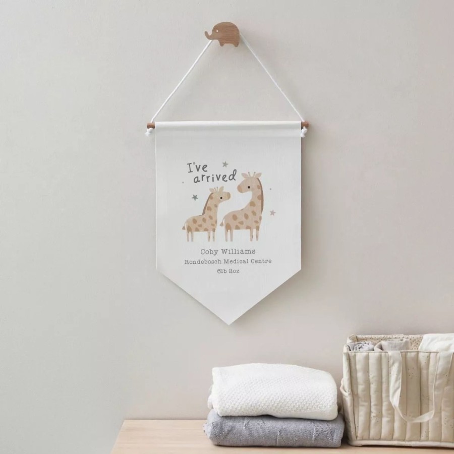 Furniture My 1st Years Wall Art & Prints | Personalised I'Ve Arrived Baby Wall Hanging