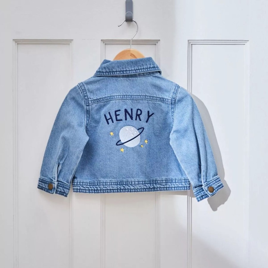 Kids (2-7Yrs) My 1st Years Kids Denim Collection | Personalised Space Denim Jacket