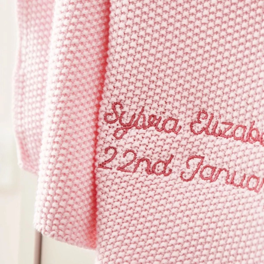 Baby (0-24 Mos) My 1st Years Baby Blankets & Comforters | Personalised Pink Lightweight Baby Shawl