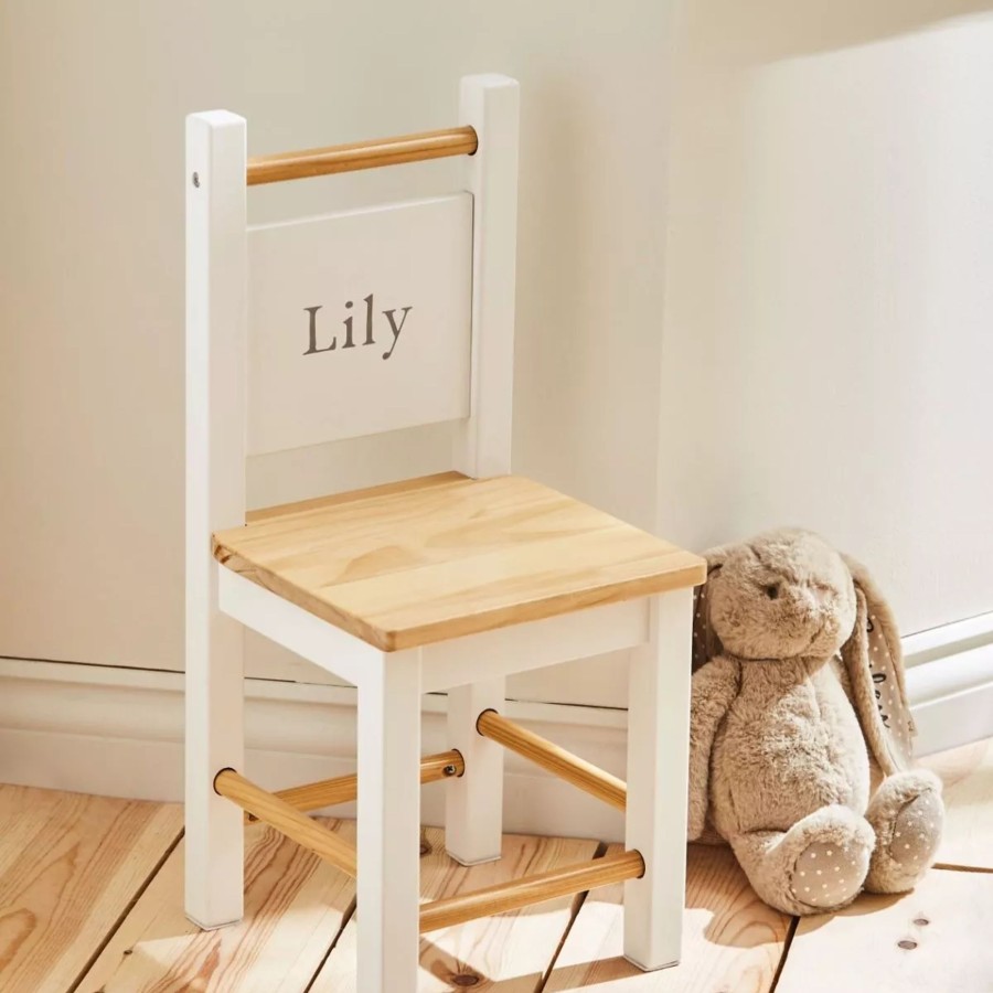 Furniture My 1st Years Tables & Chairs | Personalised White Wooden Children'S Chair