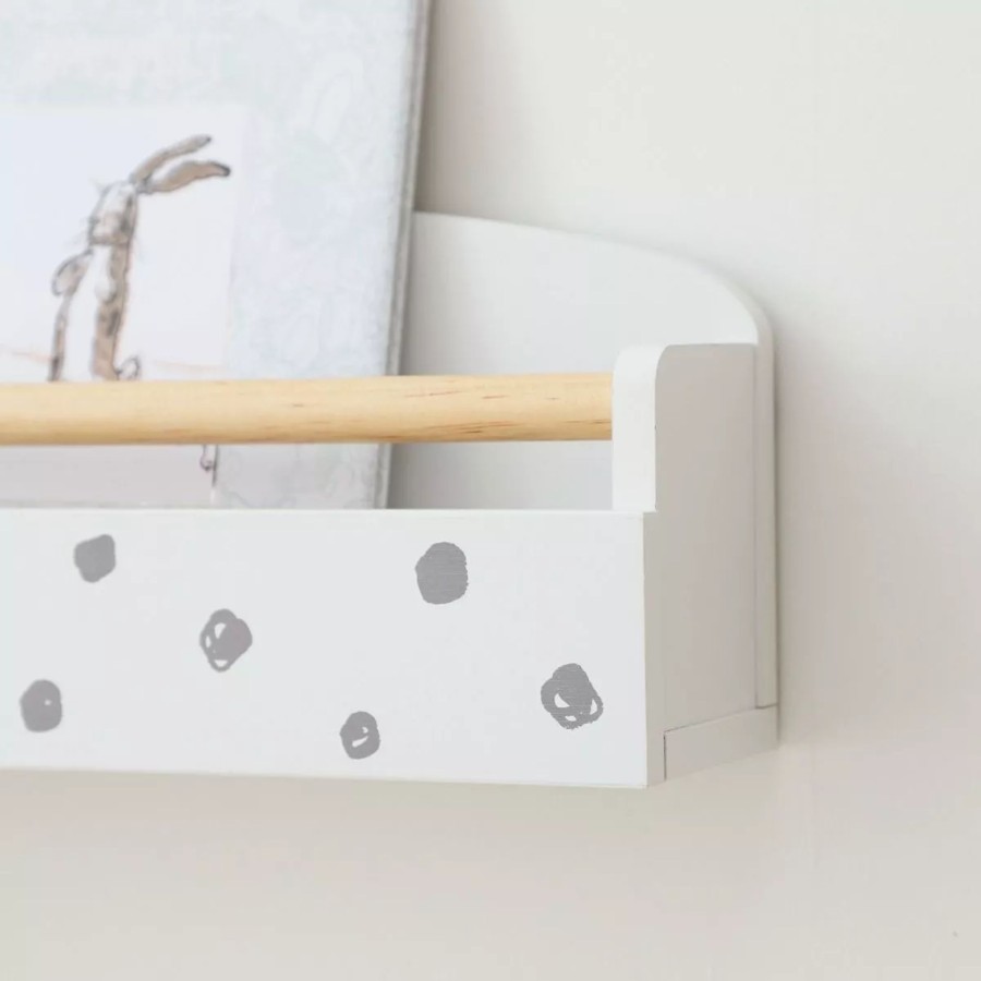 Furniture My 1st Years Room Accessories | Personalised Polka Dot Picture Shelf