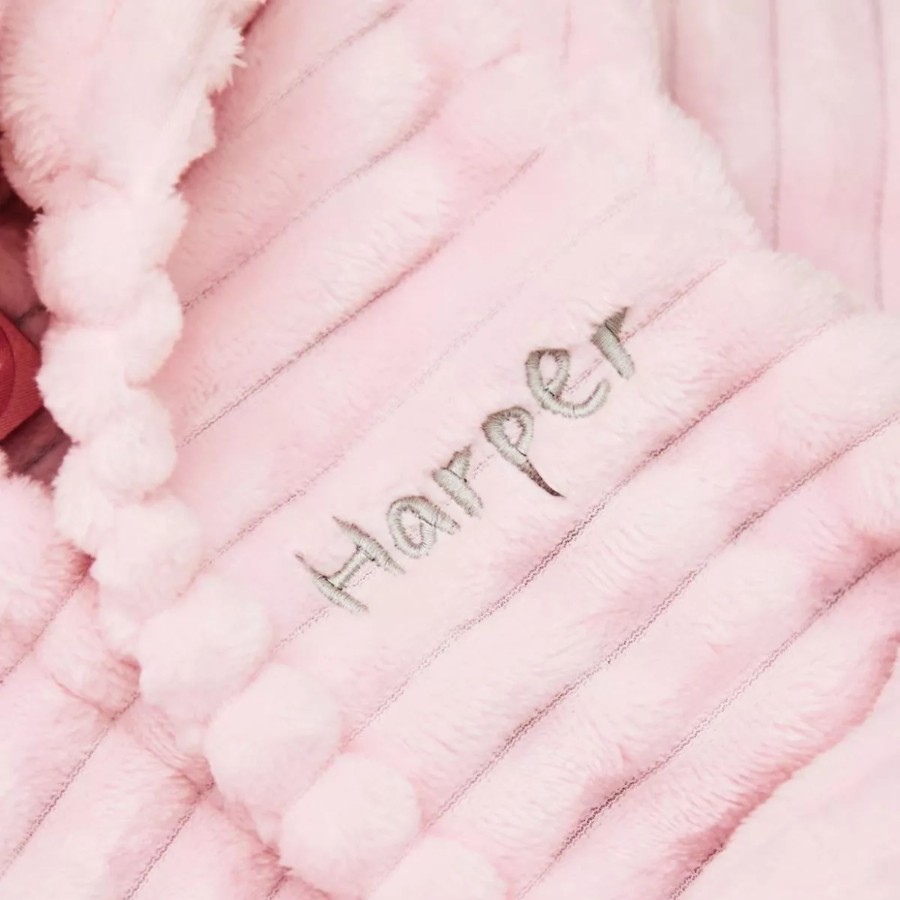 Kids (2-7Yrs) My 1st Years Kids Dressing Gowns | Personalised Pink Dino Robe