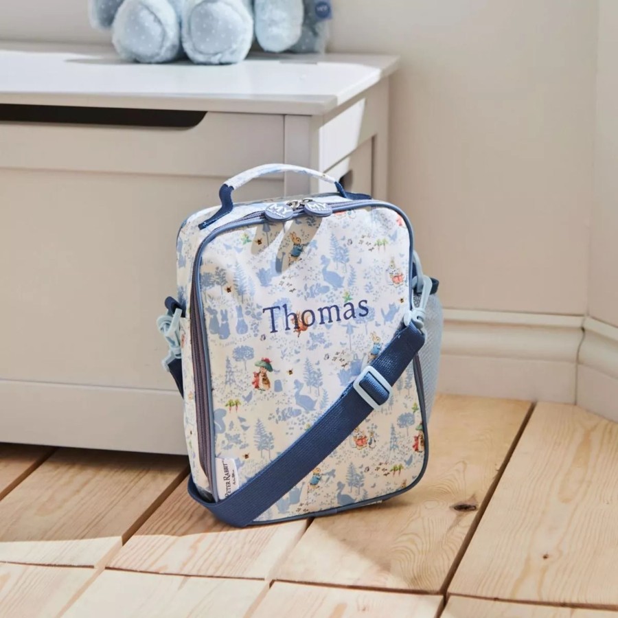 Kids (2-7Yrs) Peter Rabbit Kids Lunchbags | Personalised Blue Peter Rabbit Lunch Bag