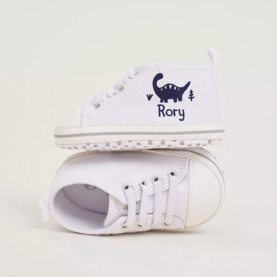 Baby (0-24 Mos) My 1st Years Baby Shoes | Personalised Dinosaur Design Baby High Top Shoes