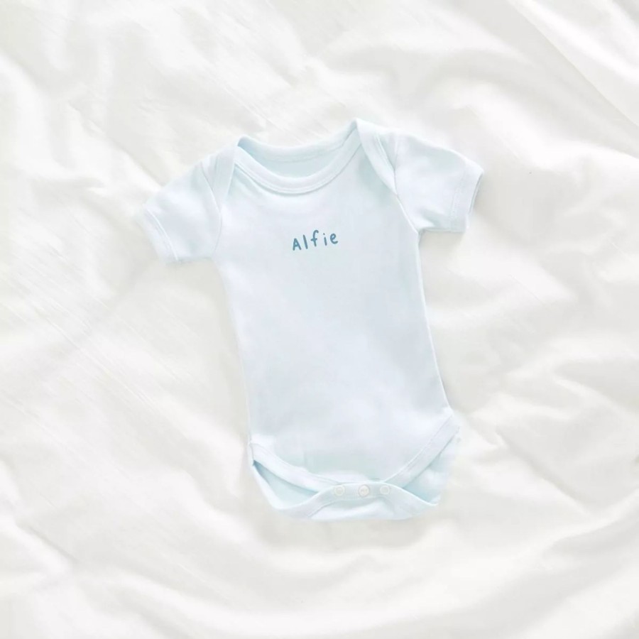 Baby (0-24 Mos) My 1st Years All Baby Clothing | Personalised Blue Bodysuit