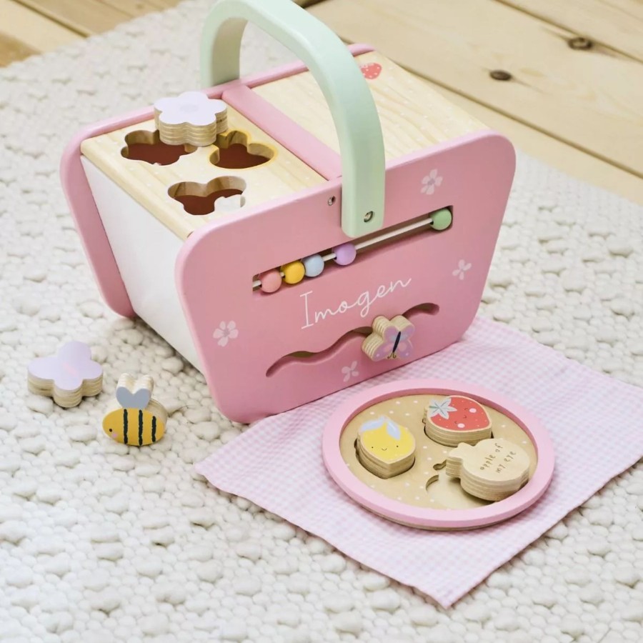 Toys & Books My 1st Years Role Play/Imaginative Play | Personalised Picnic Wooden Shape Sorter