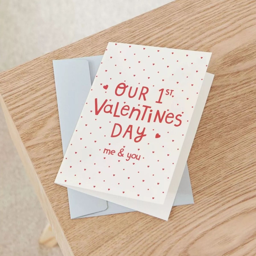 Gifts My 1st Years Greetings Cards | Personalised Our 1St Valentine'S Card