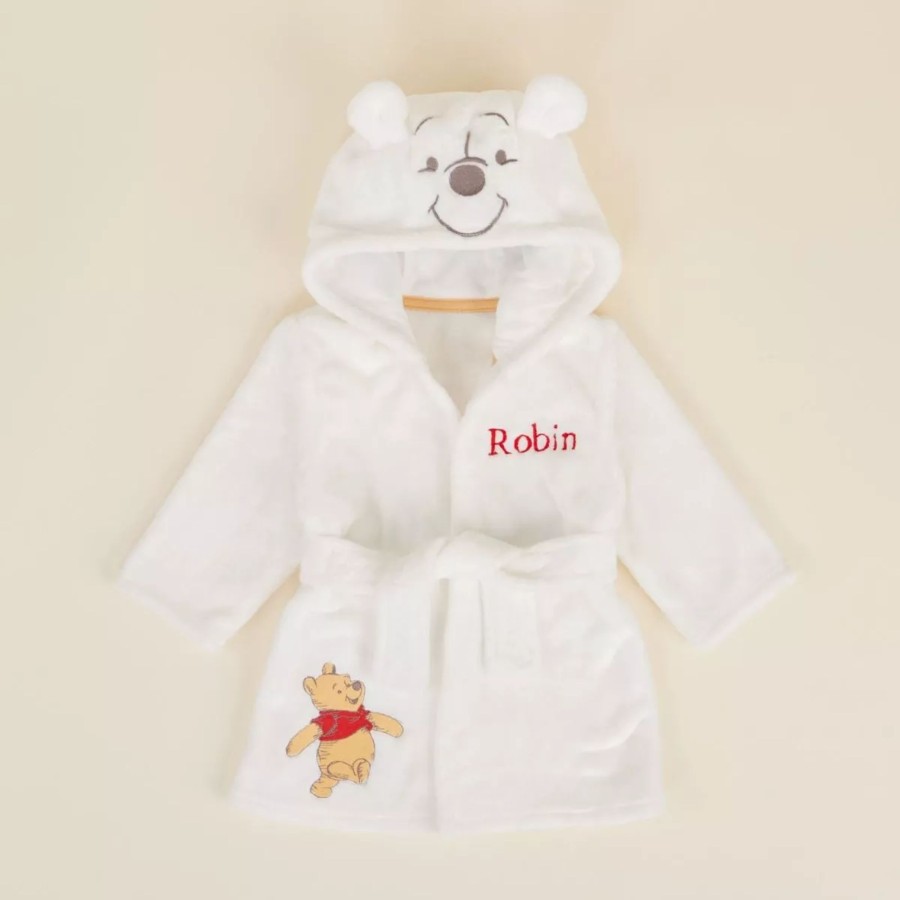 Kids (2-7Yrs) Disney Kids Dressing Gowns | Personalised Winnie The Pooh Fleece Dressing Gown