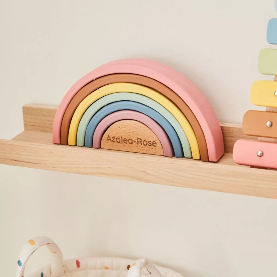 Toys & Books My 1st Years Montessori | Personalised Wooded Rainbow Stacker