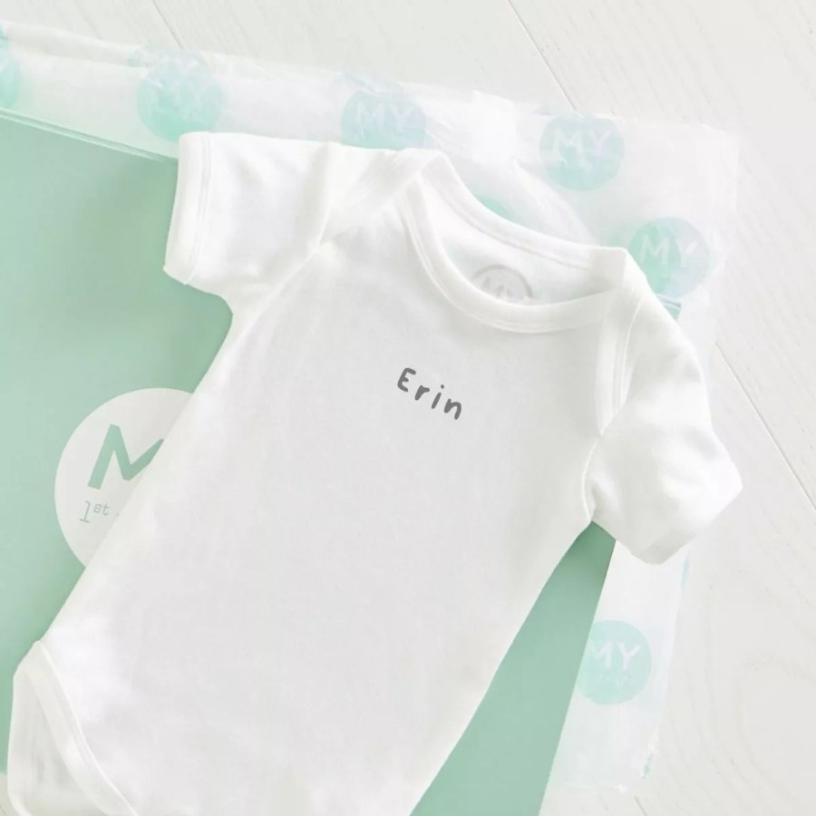 Baby (0-24 Mos) My 1st Years Baby Bodysuits & Vests | Personalised White Bodysuit