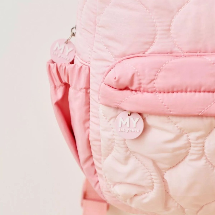 Kids (2-7Yrs) My 1st Years Kids Backpacks | Personalised Pink Quilted Medium Backpack