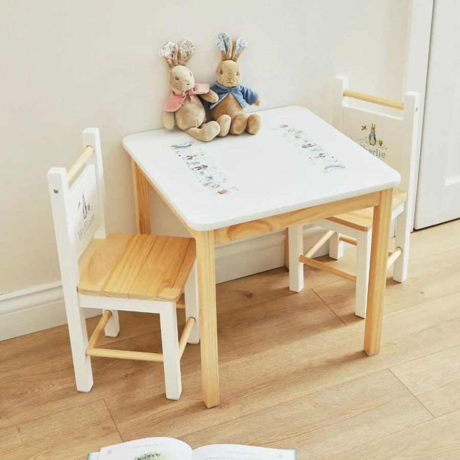 Furniture Peter Rabbit Tables & Chairs | Personalised Peter Rabbit & Friend Table And Chairs Set