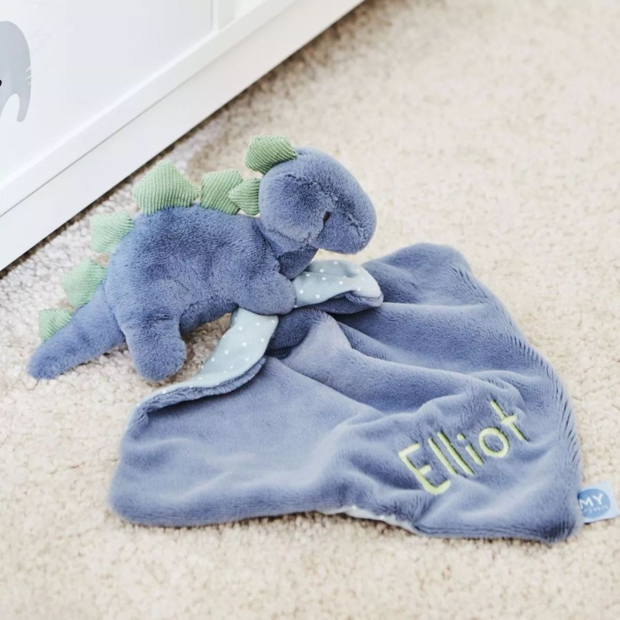 Toys & Books My 1st Years Comforters | Personalised Blue Dinosaur Comforter