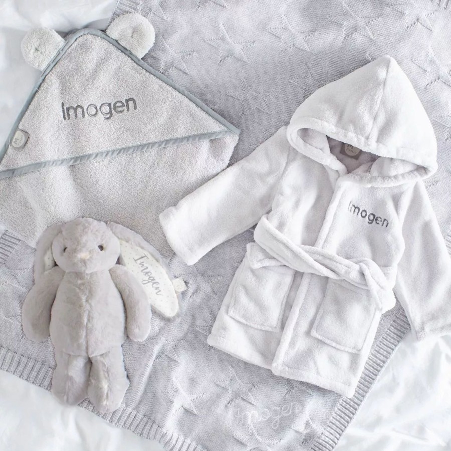 Gifts My 1st Years Clothing Gift Sets | Personalised Grey Bedtime Essentials Gift Set