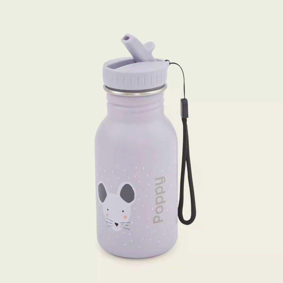 Kids (2-7Yrs) My 1st Years Kids Lunchbags | Purple Mouse 350Ml Water Bottle