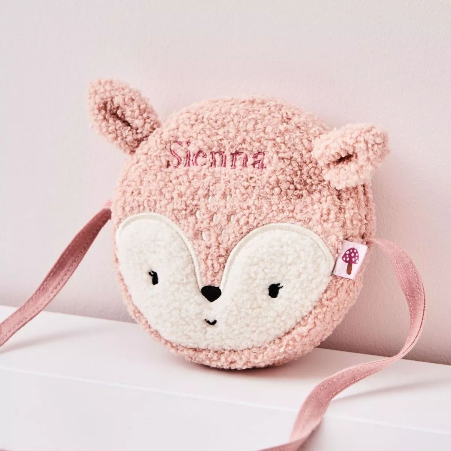 Kids (2-7Yrs) My 1st Years Kids Handbags | Personalised Pink Fawn Handbag