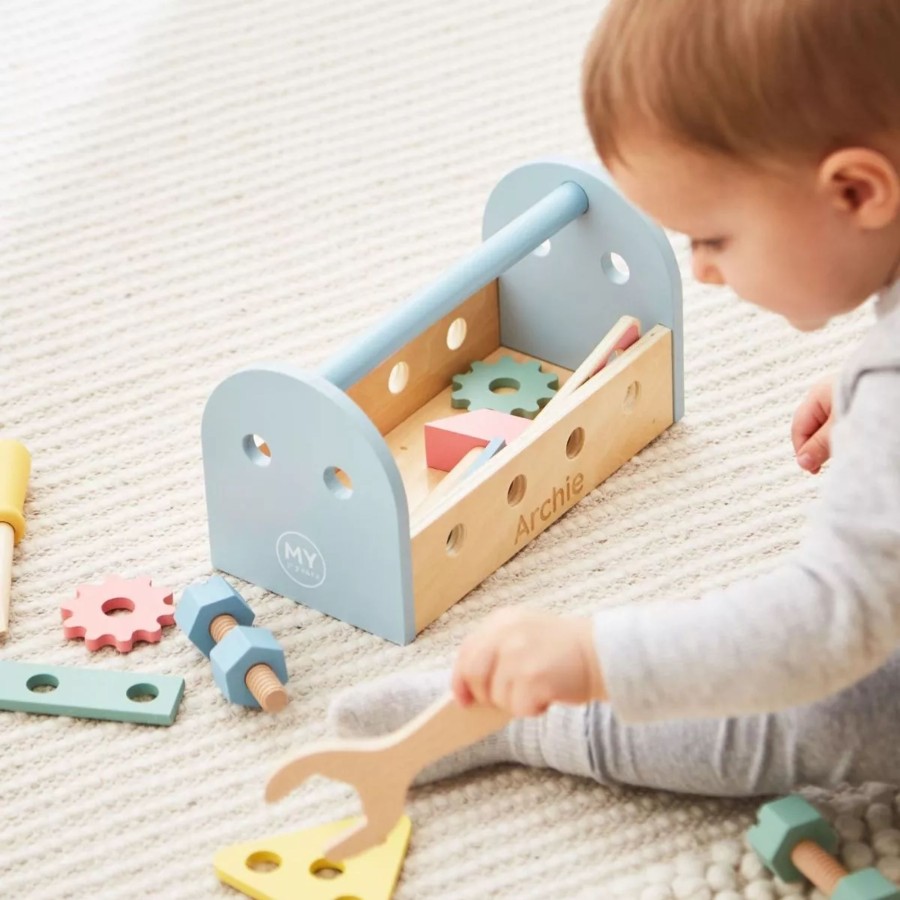 Toys & Books My 1st Years Montessori | Personalised Wooden Tool Box Toy