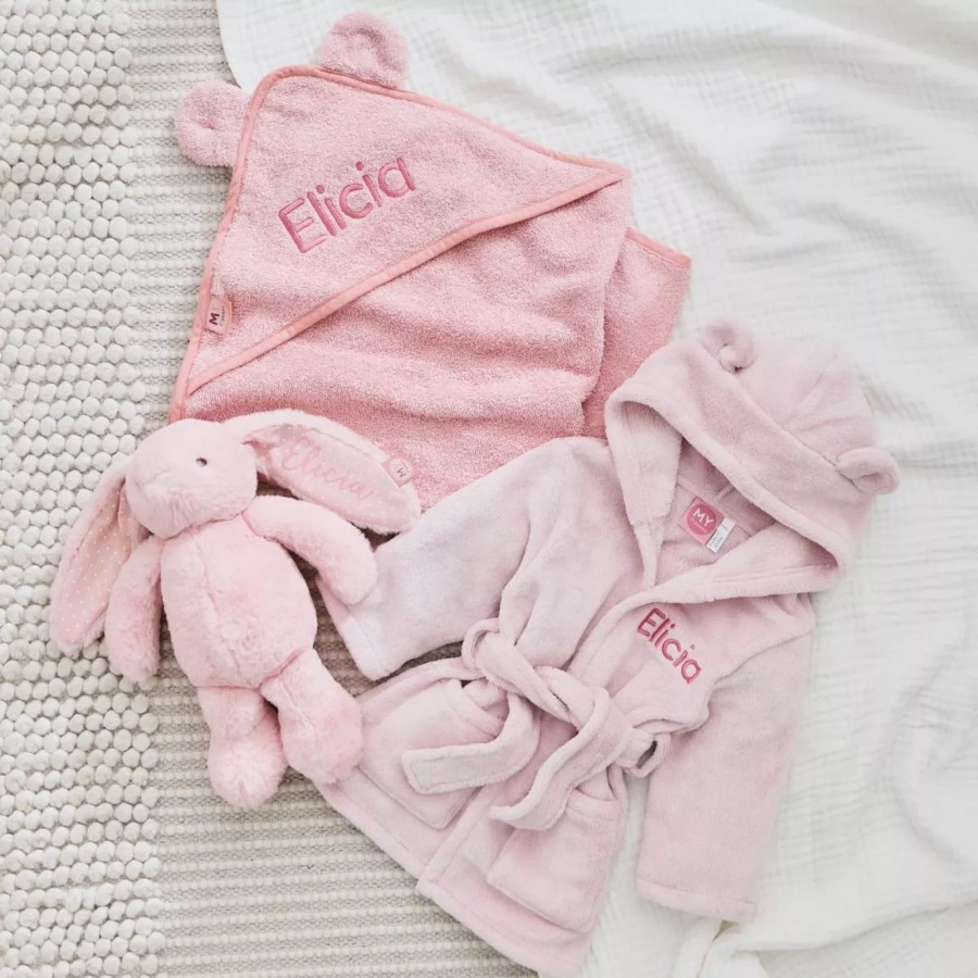 Gifts My 1st Years Clothing Gift Sets | Personalised Pink Splash, Snuggle & Cuddle Gift Set