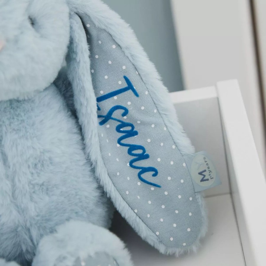 Toys & Books My 1st Years Cuddly Toys | Personalised Blue Bunny Soft Toy