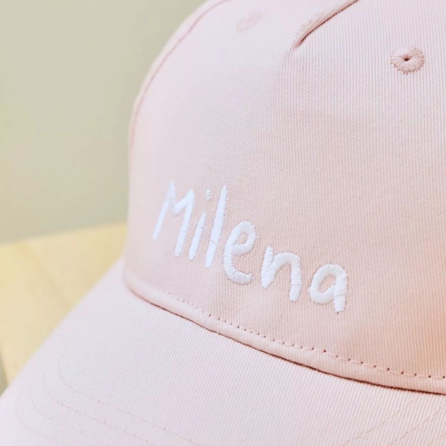 Kids (2-7Yrs) My 1st Years Kids Hats & Gloves | Personalised Name Pink Baseball Cap