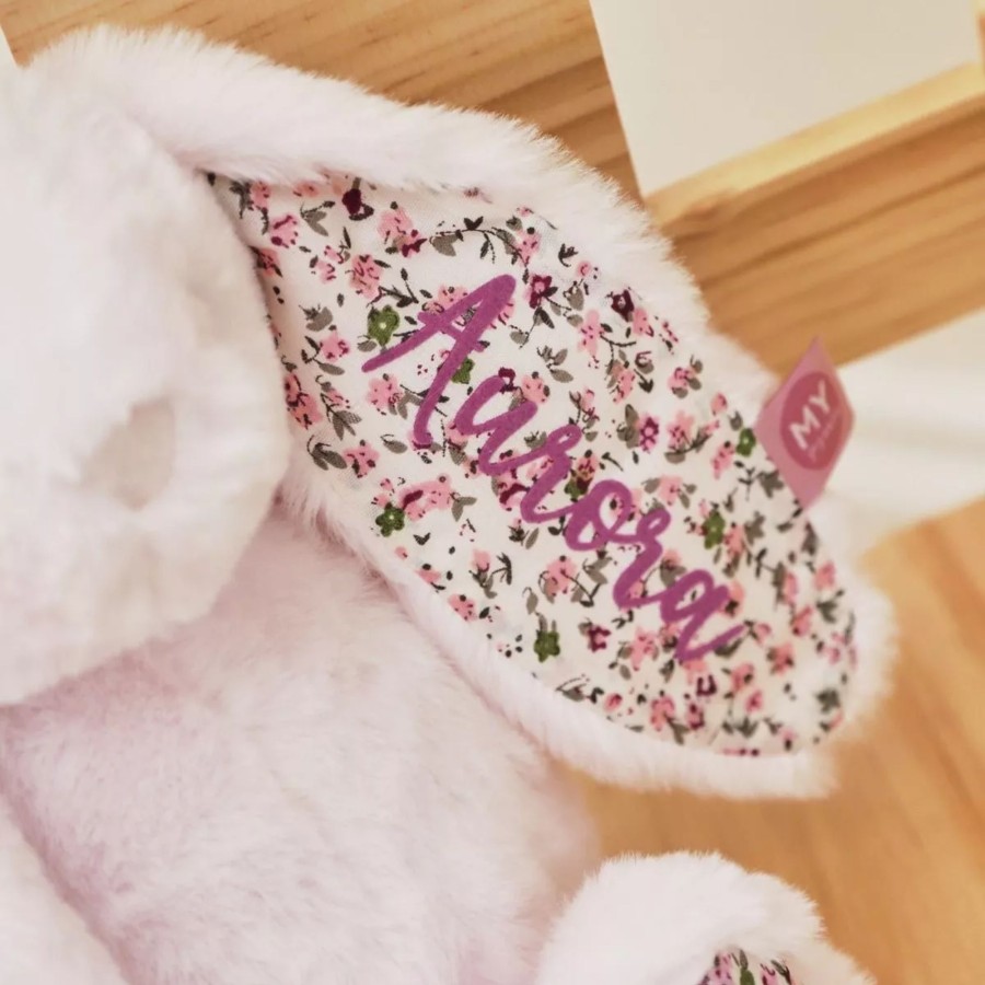 Toys & Books My 1st Years Cuddly Toys | Personalised Pale Pink Bunny Soft Toy