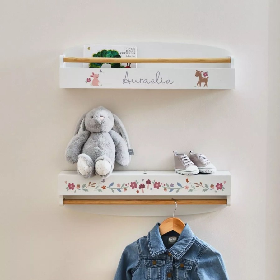 Furniture My 1st Years Room Accessories | Personalised Woodland Wonder Shelf Bundle