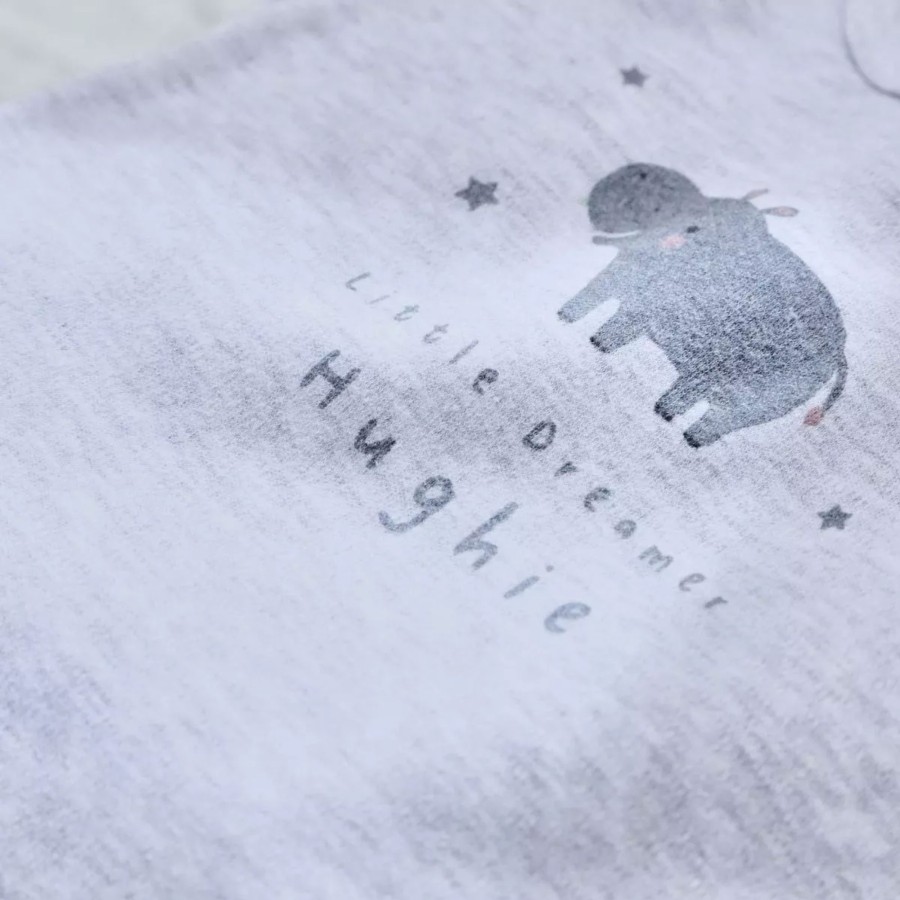 Baby (0-24 Mos) My 1st Years All Baby Clothing | Personalised Grey Hippo Bodysuit