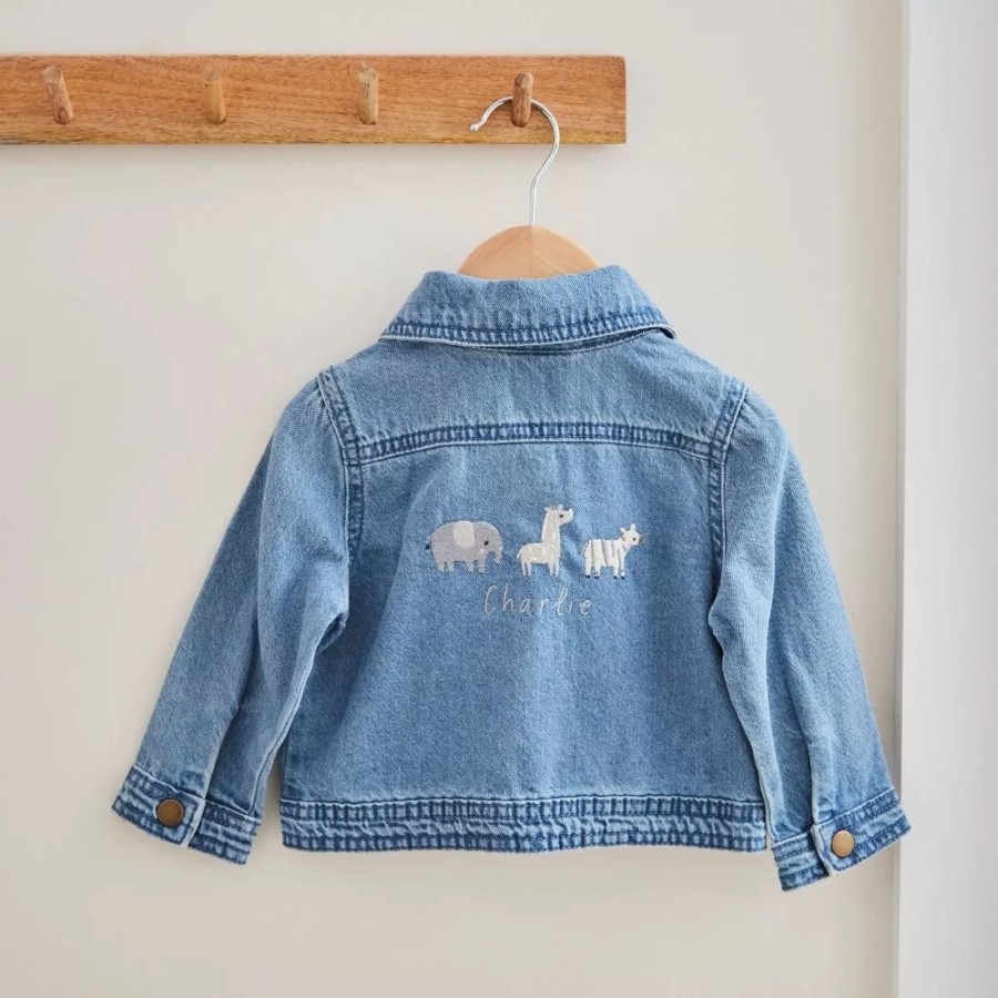 Kids (2-7Yrs) My 1st Years Kids Denim Collection | Personalised Welcome To The World Children'S Denim Jacket