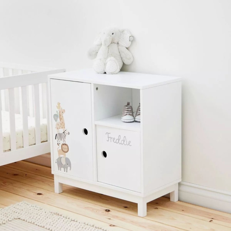 Furniture My 1st Years Bookcases And Shelves | Personalised Kids Concept White Welcome To The World Cupboard