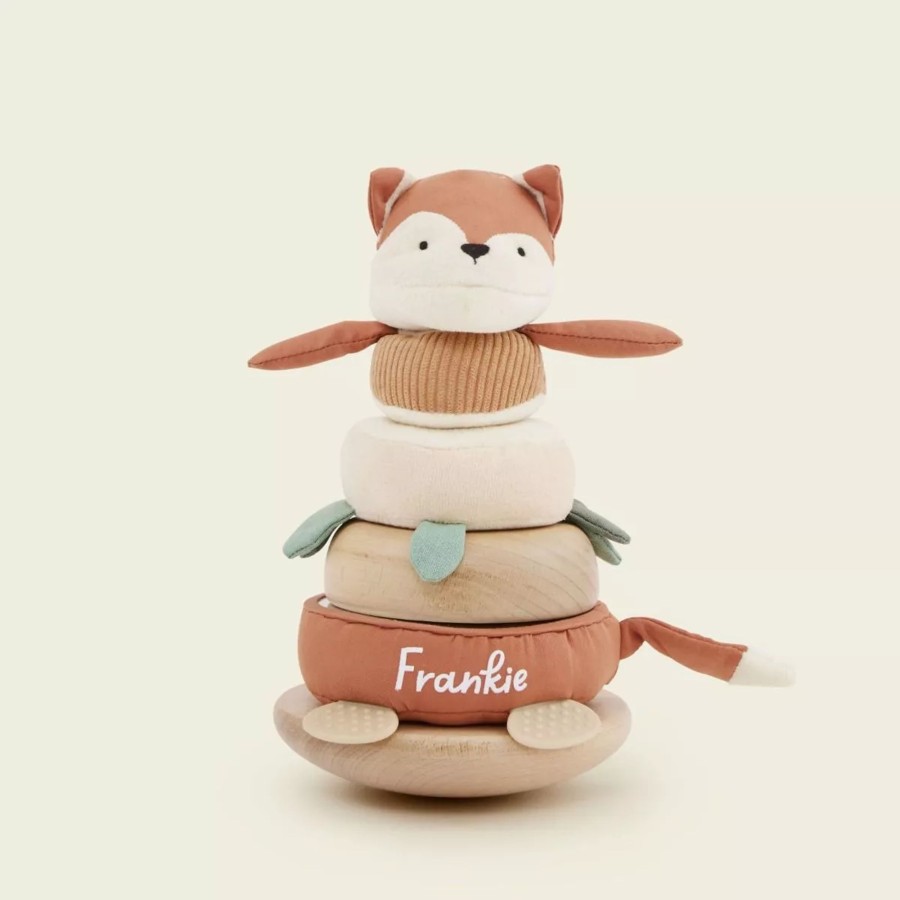 Toys & Books My 1st Years Sensory Toys | Personalised Sebra Sparky The Fox Stacking Toy