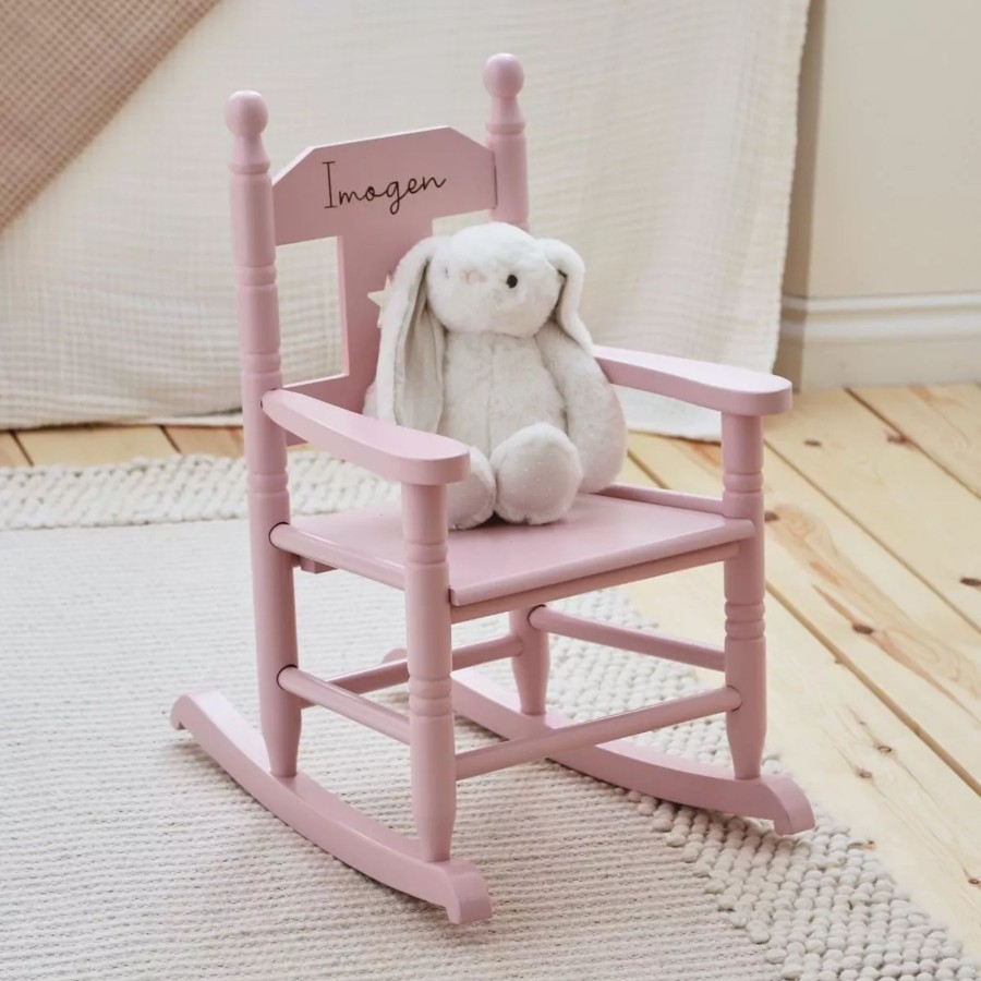 Furniture My 1st Years Tables & Chairs | Personalised Pink Star Children'S Rocking Chair