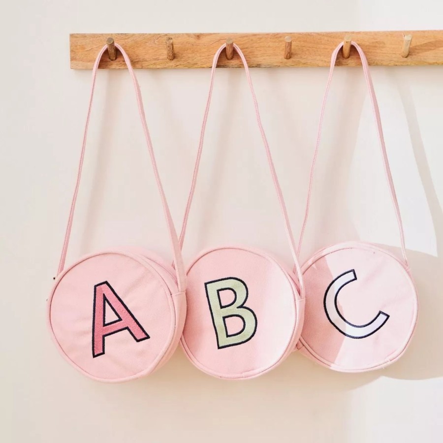 Kids (2-7Yrs) My 1st Years Kids Handbags | Personalised Initial Pink Handbag